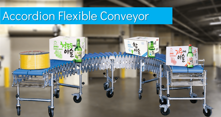 myung do accordion flexible conveyor